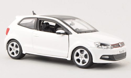 VW Polo V GTI, beyaz, araba, hazır, Bburago 1: 24 : Bburago